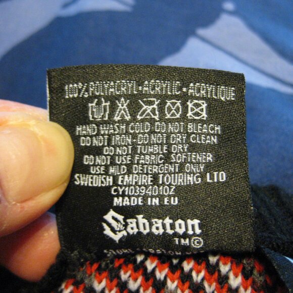 HTF Sabaton The Great Christmas Bullets Snowflakes Tanks Band Ugly Sweater - Picture 12 of 12